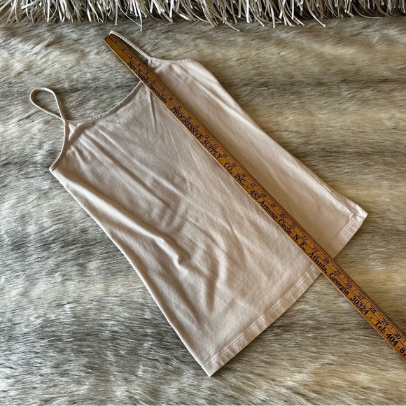 TIME AND TRU Cream Tank Top Camisole Stretch Loungewear Small - Picture 3 of 7